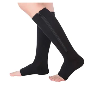 H67022 Open Toe Zip Socks